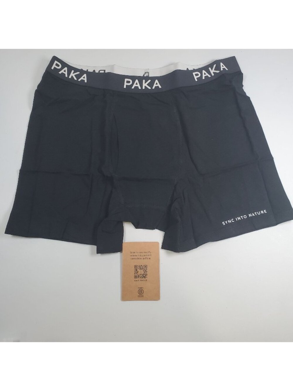 PAKA Essential Boxer Brief Men Size Medium NWT Alpaca Organic Pima Cotton Blend